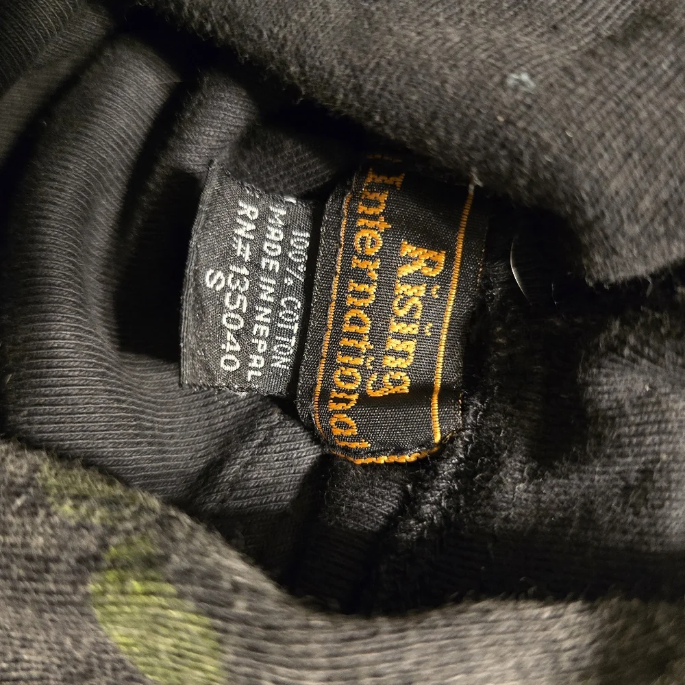 Rising International Boho Hoodie | Floral Patchwork Embroidery | Size Small - Picture 4 of 4